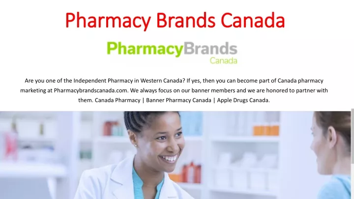 pharmacy brands canada