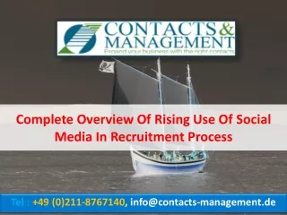 Complete Overview Of Rising Use Of Social Media In Recruitment Process