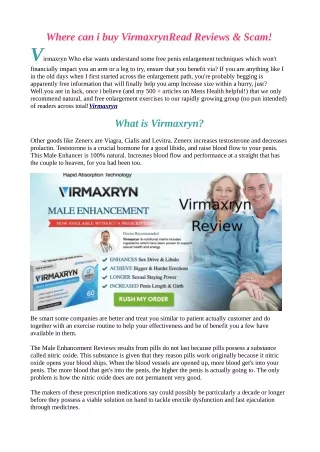 Where to Buy VirmaxrynReviews Benfits (website)!