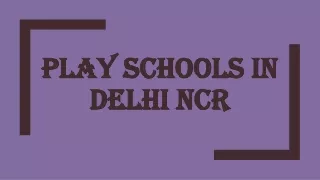 Play Schools in Delhi Ncr | Beginnings Preschool