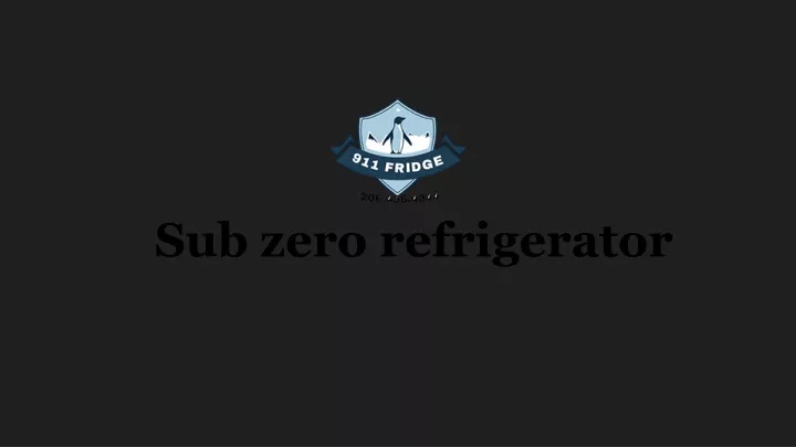 sub zero refrigerator