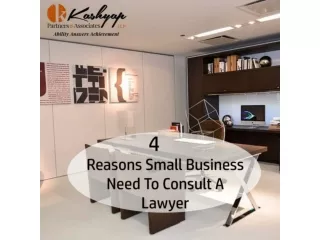 Four Reasons Small Business Need To Consult A Lawyer
