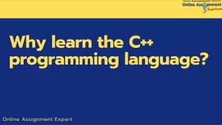 why learn the c programming language