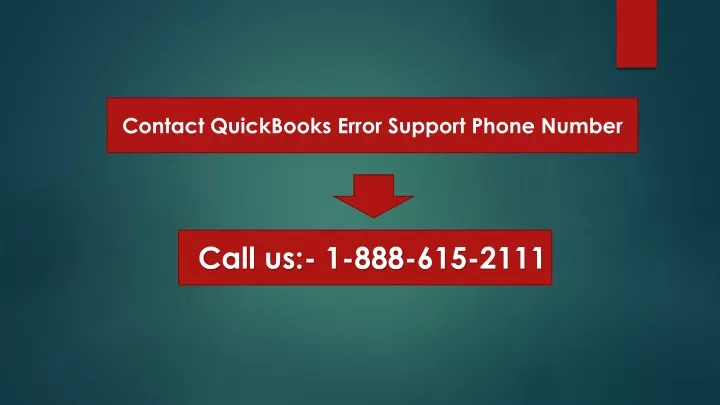 contact quickbooks error support phone number