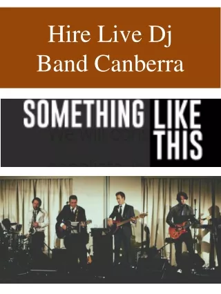 hire live dj band canberra