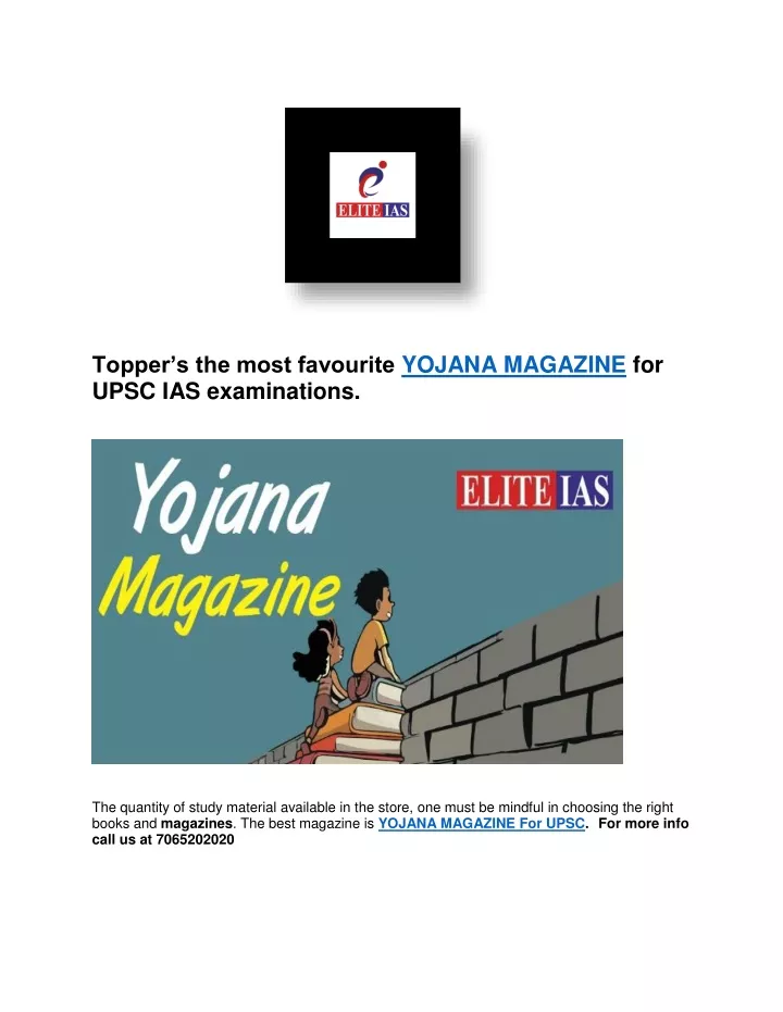 topper s the most favourite yojana magazine