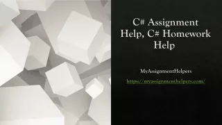 C# Assignment Help, C# Homework Help 