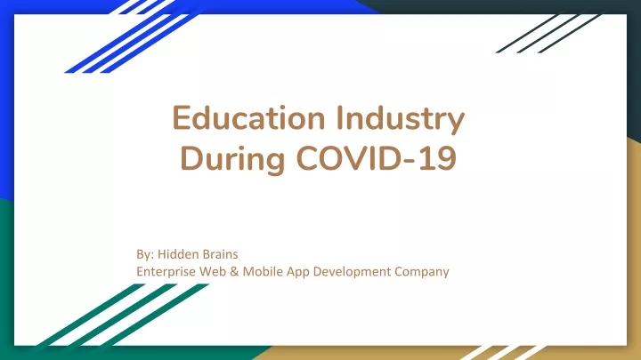 education industry during covid 19
