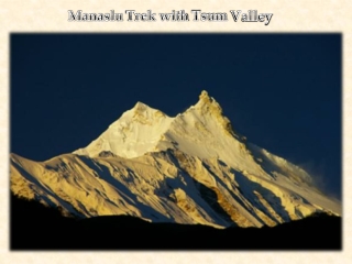 manaslu trek with tsum valley