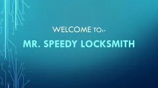 welcome to
