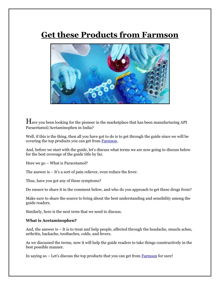 get these products from farmson