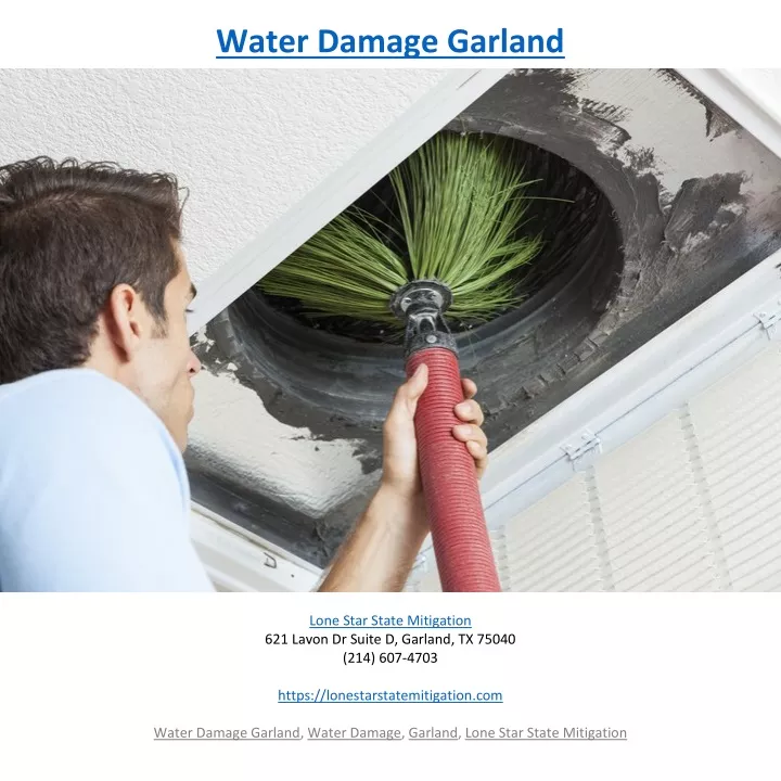 water damage garland