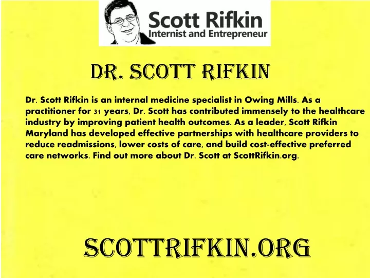 dr scott rifkin
