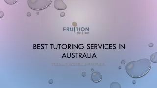 Best tutoring services in australia