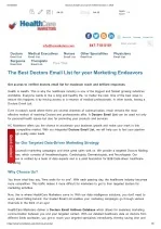 Doctors Email List | Doctors Email Addresses | US Doctors Email List - slide 1