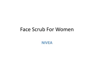 face scrub for women