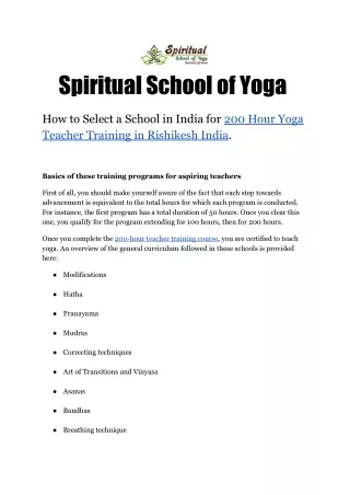 200 hour yoga teacher training in rishikesh india