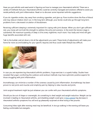 have you got arthritis and need assist