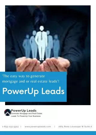 Mortgage Leads for PowerUp Leads