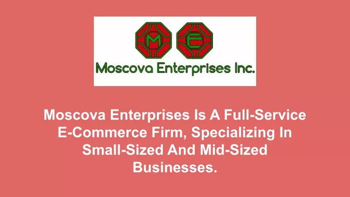 moscova enterprises is a full service e commerce