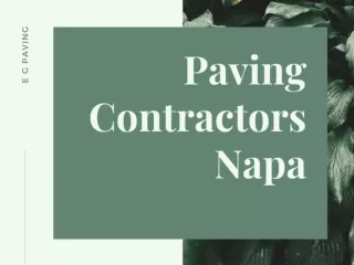 Paving contractors Napa