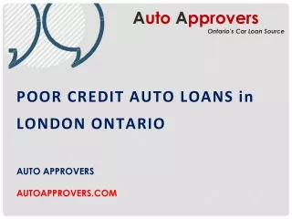 Poor Credit Car Loan