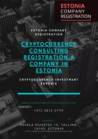 cryptocurrency consulting registration a company in estonia