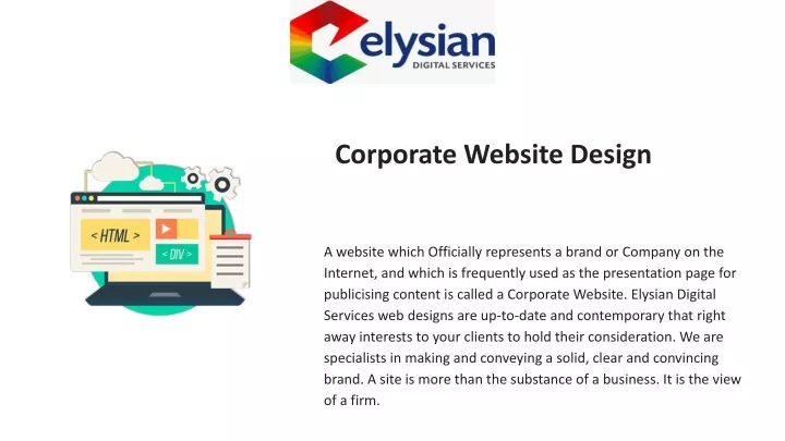 corporate website design