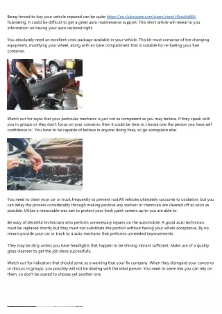 being forced to buy your vehicle repaired