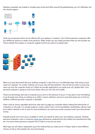 desktop computers are located in virtually every