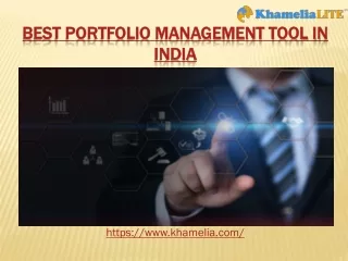 We are the Best portfolio management tool in India