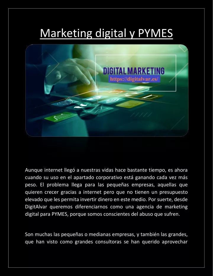 marketing digital y pymes