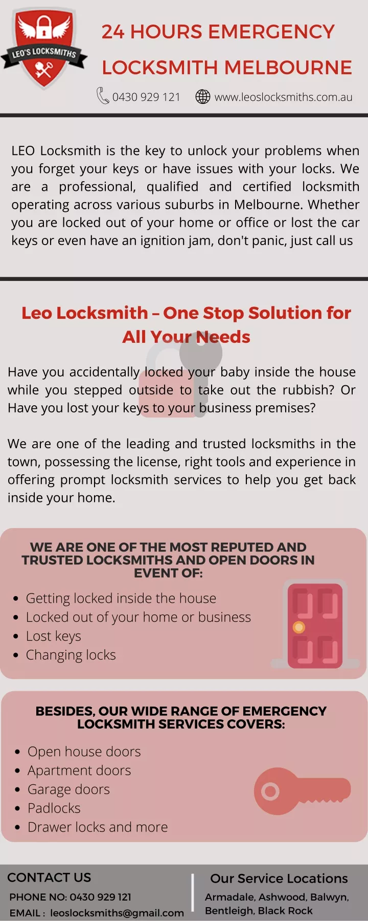 24 hours emergency locksmith melbourne