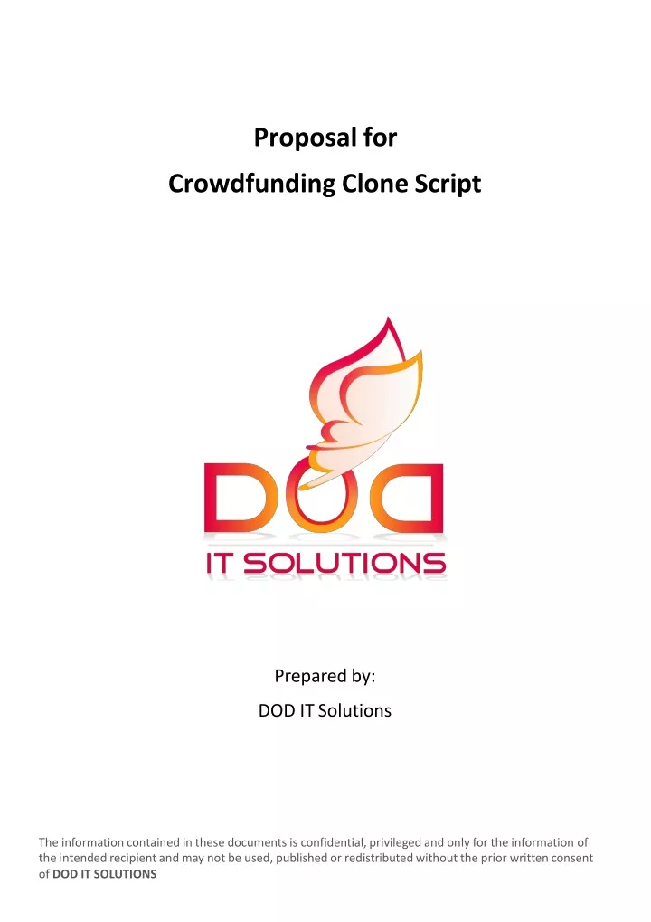 proposal for crowdfunding clone script
