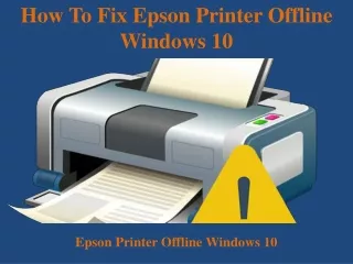 PPT - Easy Steps to Fix Epson Printer Driver Issues in Windows 10 ...