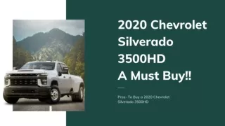 2020 Chevrolet Silverado 3500HD Engine