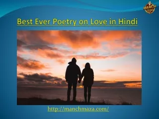 Find the Best ever poetry on love in Hindi