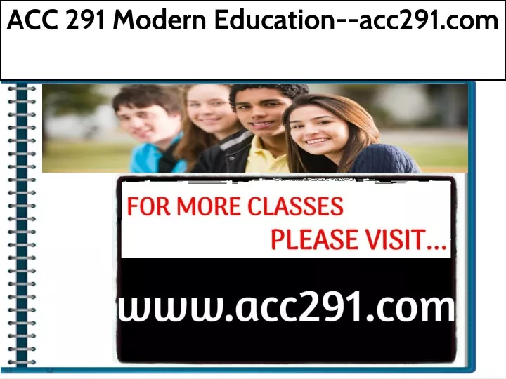 acc 291 modern education acc291 com