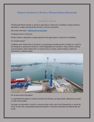 filmari aeriene cu drona filmare drona bucuresti