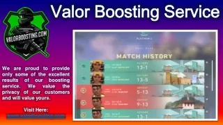 Valor Boosting Service