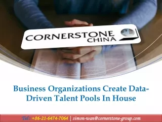 business organizations create data driven talent