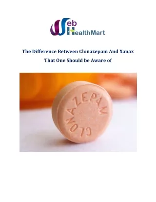 the difference between clonazepam and xanax