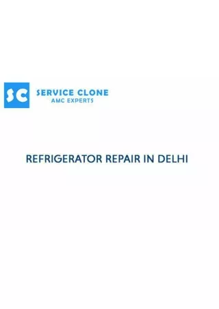 Refrigerator Repair In Delhi