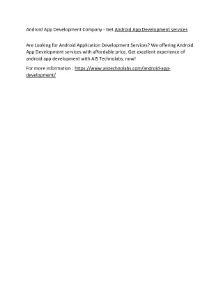 android app development company get android