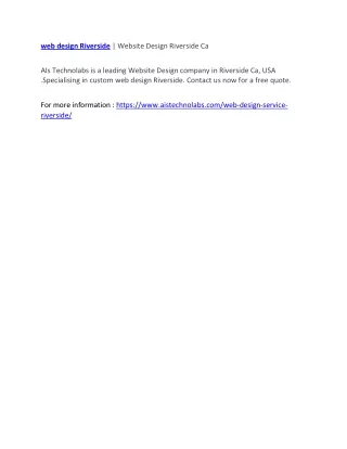 web design riverside website design riverside ca