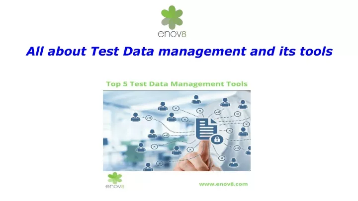 all about test data management and its tools