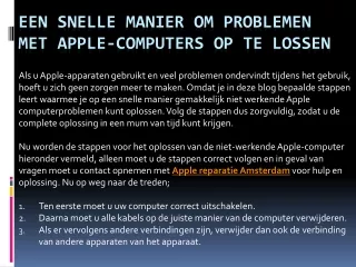 Apple Service Centrum Eindhoven neem contact met ons op voor online hulp
