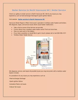 boiler service in north vancouver bc boiler
