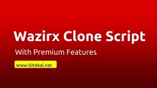 Wazirx Clone Script With Premium Features