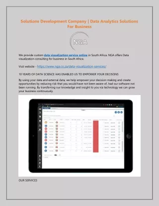 solutions development company data analytics